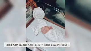 Chief Meteorologist Samantha Jacques welcomes baby Adaline Renee