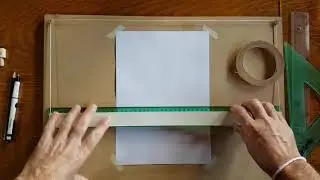 Como fijar hoja A4 y A3 en un tablero de dibujo