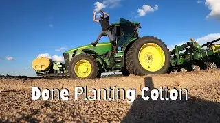 Finished Strip-Tilling and Planting Cotton