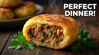 Crispy Potato & Minced Meat Cutlets 😍 Family Favorite Dinner Idea! Simple & Delicious Recipe