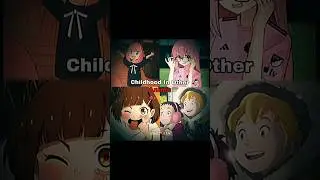 Childhood in other Anime vs Naruto🥲🖤🥀#narutoedits #animeshorts #childhood#sadanimeedit#alight_motion
