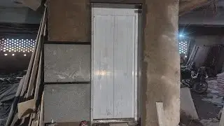 is live lift door front marble installation