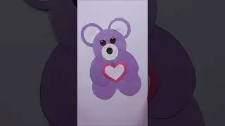 Teddy Card #diy #craft #papercraft #origami #teddy #shorts#shortvideo #rells #viralvideo #nice#best