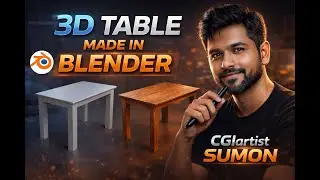 3D Table Modeling Practice in Blender | CGI Artist Journey