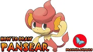 How To Draw Pansear Pokemon | Drawing Animals
