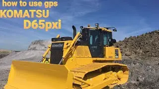 How to use komatsu  machine control Gps