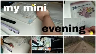 мой mini вечер |my evening|cleaning |уроки