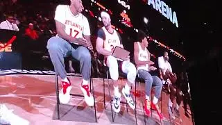 Hawks Open Practice Kids Slam Dunk Contest