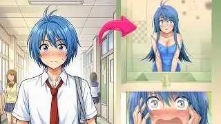 Mystery Potion Turned Him into a Girl || TG TF Comic boy to girl Tg transformation #tgtf #mtf
