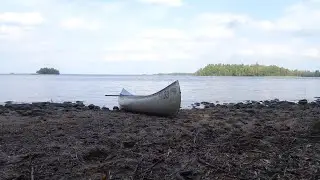 Canoeing on one of the Beautiful Swedish lakes - From Island to Island