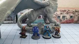 Reaper Bones Argent Silver Dragon unboxed