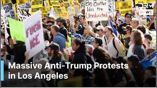 WATCH NOW: Massive Anti-ICE Protest in Downtown Los Angeles Against Trump Admin. | AC1G