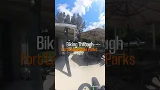 Biking through local parks in Fort Lauderdale 🚴&zwj;♂️ #shorts