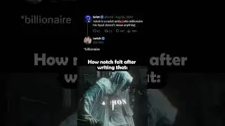notch is the creator of minecraft 🥶