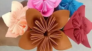 Paper flowers rose🌷 day,for your special one 💑 easy & unique idea #youtube #roseday #diy #papercraft