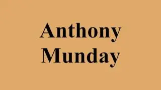 Anthony Munday