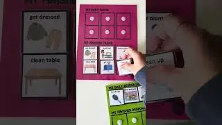 Chore charts for your toddler #preschool #homeschool #chores #visualschedule #chorecharts #pecs