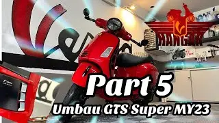 Umbau Vespa GTS300 MY23 Part 5,Einbau der Rizoma L&uuml;ftungsgitter,Montage Beinschild und Lampenmaske
