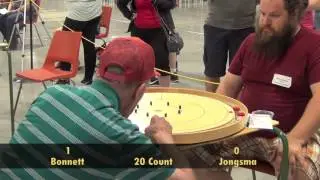 Crokinole 2017 World Championship Top 4 - Bonnett v Jongsma