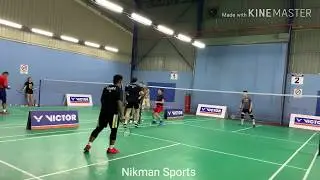 One of the most powerful smash in the badminton industry. Aidil Azman.Set by Coach Jeremy Valberg