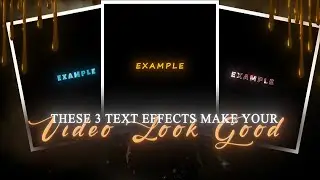 Text Effects For Your Edits | After Effects Tutorial | SIRMADII AEP #tutorial