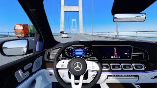 Mercedes Benz GLS Maybach 2023 - Euro Truck Simulator 2 [POV Wheel Game Play]