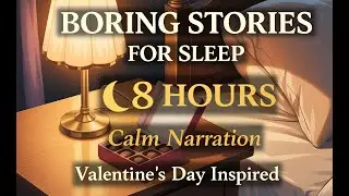 Boring Stories for Sleep (8 Hours) &ndash; Valentine's Day Themed - Calm Narration & Ambient Relaxation