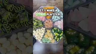 🍋&zwj;🟩🍋Let&rsquo;s make a CITRUS candy platter!🍋🍋&zwj;🟩 #shorts