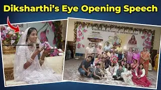 Diksharthi Harshita's Speech On Advantages of Joint Family | Mumukshu's Mind Blowing Vidai Speech |
