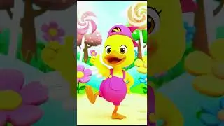Cute Yellow Duck Dancing in Pink Outfit 🦆💖 II #duck #cuteduck #dancingduck #cartoonduck
