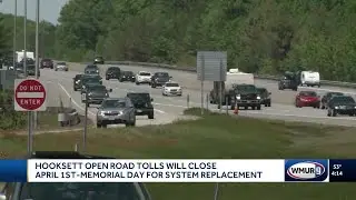 Hooksett open road tolls will close for two months April 1