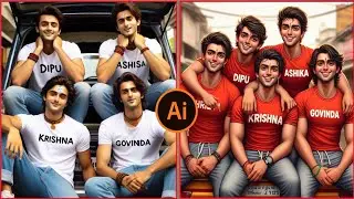 4 Best Friend's Photo Editing | Dosti ai Photo Editing | Bing Emage Creater Tutorial 2024
