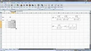 Present Value Multiple Cash Flows in Excel