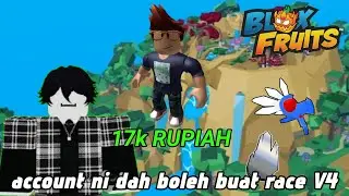(ITEM LENGKAP UNTUK DAPATKAN RACE V4) SAYA REVIEW AKUN BLOX FRUIT HARGA 17K RUPIAH!! || Roblox