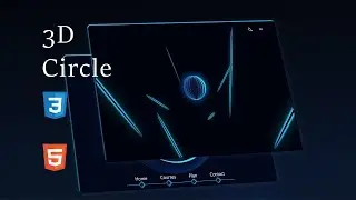 Build an Amazing 3D CSS Web Developer Home Page in HTML CSS | Create Circle 3D Only Using CSS