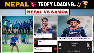 LIVE: Nepal vs Samoa | Final Match | Nepal One Win Away From Trophy 🏆 | T20 World Cup Qualifier .