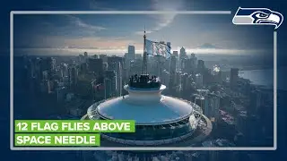 12th Man flag flies above Seattle ahead of Seahawks game