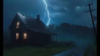 Dark Rain Ambience 🌧️ Lonely Night Rain for Deep Sleep (10 Hours)