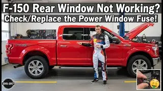 F-150 Rear Window Not Working? Check/Replace the Power Window Fuse! (2015-2017)