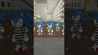 Escape Nextbots Sonic Prisoners And Mario Bros Police #gmod