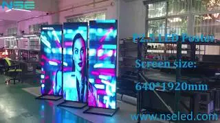 Ультратонкий внутренний рекламный цифровой светодиодный постер/дисплей формата P2.5