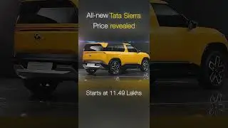 Tata Sierra price revealed #tatasierra #sierra #legendisback #ddnd #cars101