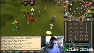 RuneScape: Shirtless Pure Pking With Armadyl Godsword Ownage + Live Commentary And Webcam