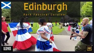 The Ultimate Edinburgh Princes Street Gardens & Festival Carnival [4K] walking Tour 2024