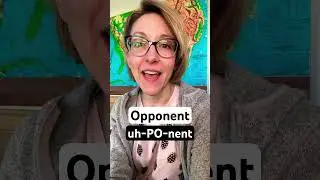 How to pronounce OPPONENT - Quick #English Pronunciation #SHORTS Mini Lesson