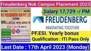 Freudenberg NOK India Pvt Ltd Company Job Requirements 2023 | New vacancy 2023 | Chennai job