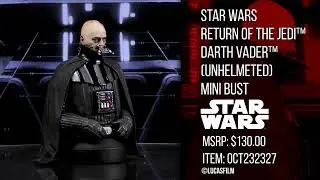 STAR WARS: RETURN OF THE JEDI&trade; - Darth Vader&trade; (Unhelmeted) Mini Bust | GG360