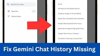 История чата в Gemini исчезла | Как исправить проблему с пропавшей историей чата в Gemini