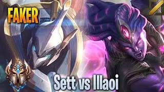 Sett (FAKER) vs Illaoi Mid - KR Challenger
