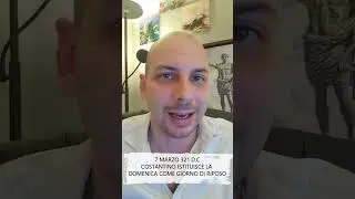 L'imperatore Costantino stabilisce Domenica giorno di riposo
